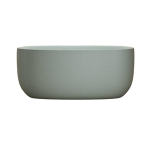 English Elm 51'' Freestanding Solid Resin Stone Soaking Tub Spa Ergonomic Matte White Bath Turquoise Green W2753P340358
