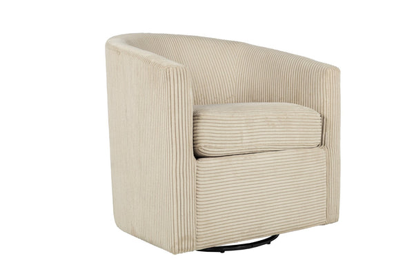 English Elm Swivel Corduroy Accent Chair with U-shaped Back for Cozy Living Room Reading Nooks B089P416572