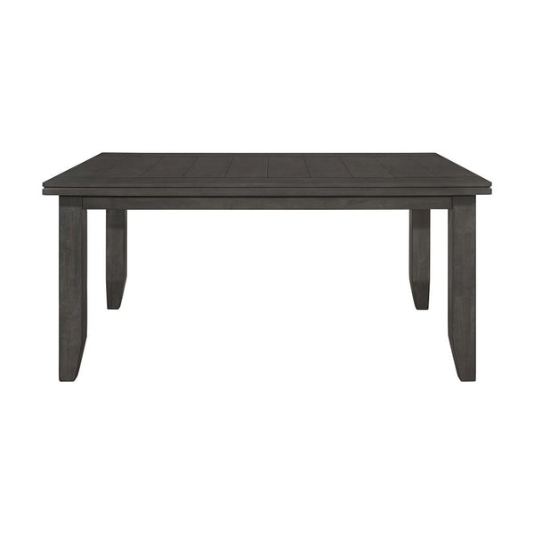 English Elm Rectangular 66-inch Rubberwood Dining Table with Plank Top, Oak Veneer Finish, Sturdy Rustic Design B016P368665