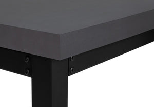 English Elm Computer Desk, Adjustable Height 29.5"-48", Sleek Grey Laminate & Black Metal For Modern Workspaces B2710P219895