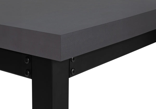 English Elm Computer Desk, Adjustable Height 29.5"-48", Sleek Grey Laminate & Black Metal For Modern Workspaces B2710P219895