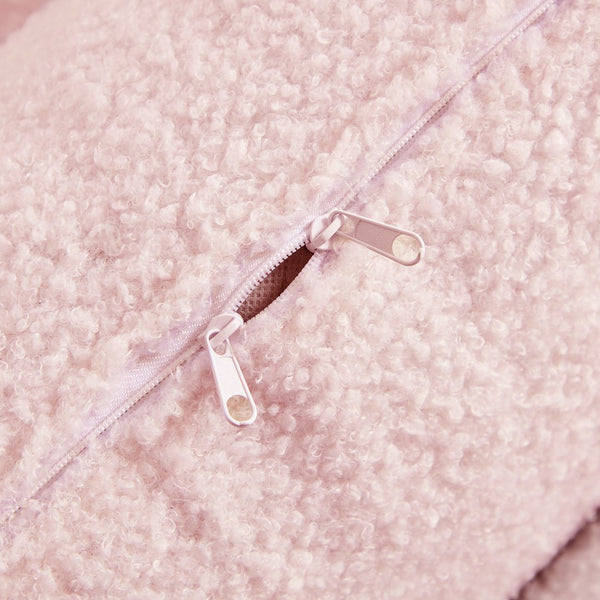 English Elm Human 78.7" Multi-Functional Foldable Sofa Bed - 3-in-1 Teddy Fabric Sleeper with 4 Pillows, Beige W1885P306886