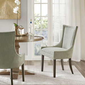 Madison Park Signature Ultra Traditional Dining Side Chair (set of 2) MPS108-0296 Light Green Multi