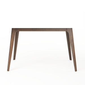English Elm [video] Mid-century Rubberwood Dining Table Walnut Finish Splayed Legs Seats Four N759P371097T