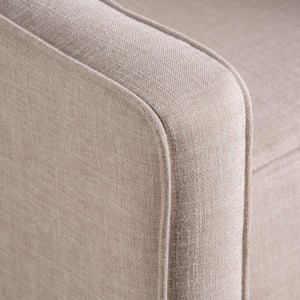 English Elm Christopher Knight Home® - Fabric Recliner Chair Mid-Century Modern Pushback Single Sofa with Tufted Cushion, Birch Legs, Cozy Comfort Wheat 60741.00WET