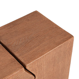 English Elm Christopher Knight Home® - MGO Rectangular Side Table Set of 2 – Durable MGO Outdoor Indoor Accent Stools, Weather-Resistant Patio Nesting End Tables Natural N770P341380N