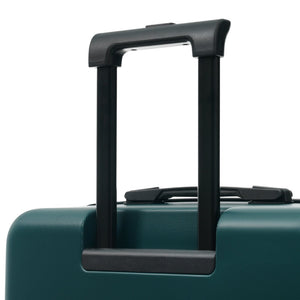English Elm Luggage 5 Piece Hardside Abs Set with Front Access Carry on and Tsa Spinner Wheels Dark Green N732P391544M