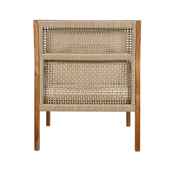 English Elm Acacia Hardwood Wicker Club Chair Deep Seating Outdoor Patio with Cushioned Comfort N780P248457T