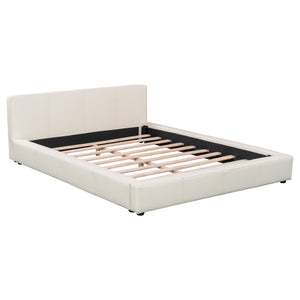 English Elm Christopher Knight Home® - [Stylish Beige Upholstered Bed] - Modern Comfort Meets Minimalist Design For Your Dream Bedroom Setup N769P241218K