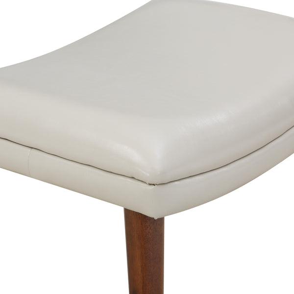 OSP Home Furnishings Waneta Chair and Ottoman Cream