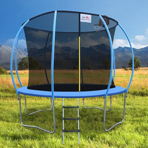 English Elm Double Fish Foldable Rebounder Trampoline with Handrail for Adult Home Cardio Fitness W3087P251070