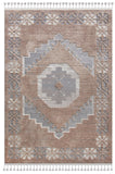 Sams International Canyon Patterned Machine Made Polyester Geometric, Medallion  Rug Gray, Beige 7'10" x 10'1"