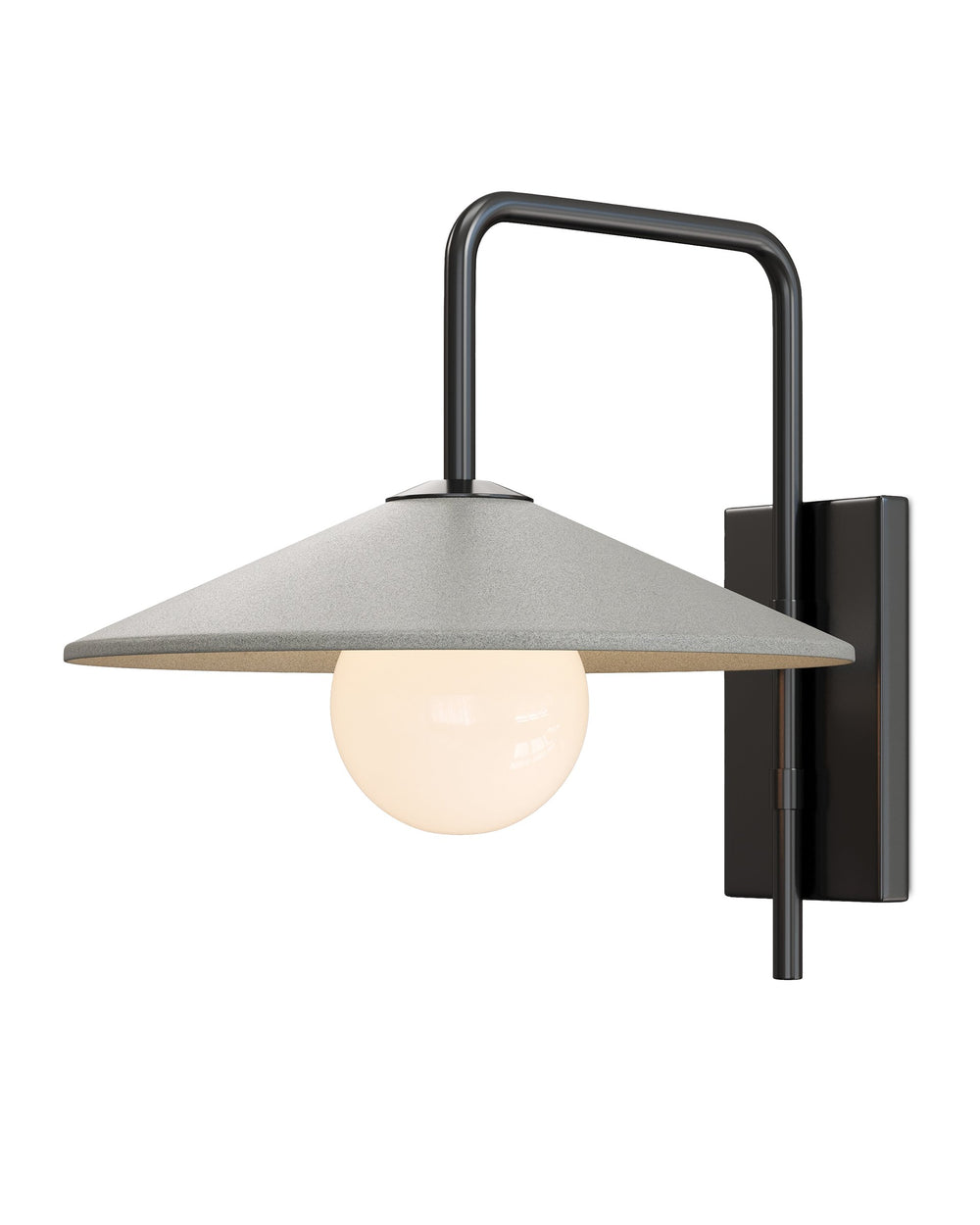 Currey & Company Bothy Cast Concrete Outdoor Wall Sconce Modern Farmhouse Porch Patio Light 5500-0058