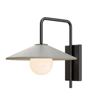 Currey & Company Bothy Cast Concrete Outdoor Wall Sconce Modern Farmhouse Porch Patio Light 5500-0058