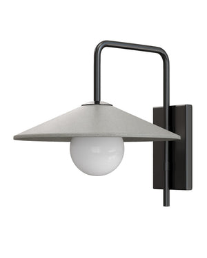 Currey & Company Bothy Cast Concrete Outdoor Wall Sconce Modern Farmhouse Porch Patio Light 5500-0058