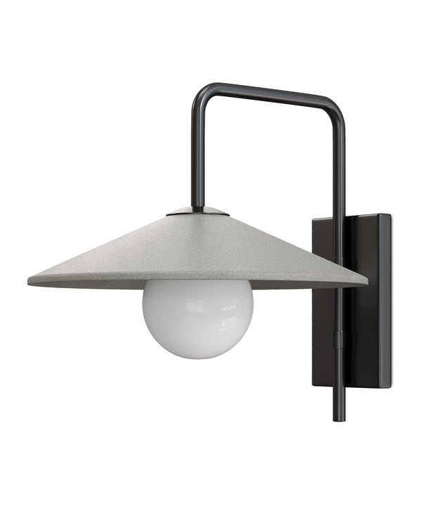 Currey & Company Bothy Cast Concrete Outdoor Wall Sconce Modern Farmhouse Porch Patio Light 5500-0058