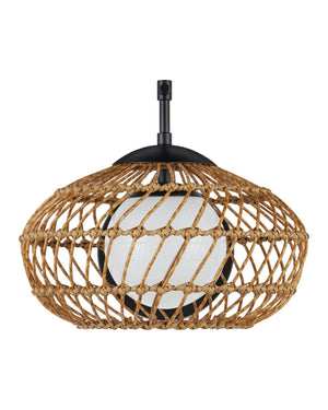 Currey & Company Carriage Outdoor Wall Sconce Wicker Lantern Wet Rated for Porch or Garden Entry 5500-0060