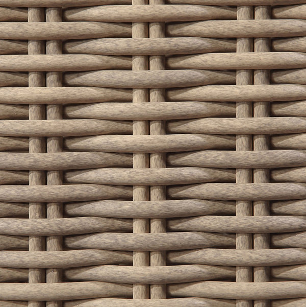 Meridian Furniture Seacrest Outdoor Modular Sectional Wicker and Olefin Fabric Resort Patio Seating 55001Beige-Sec3A