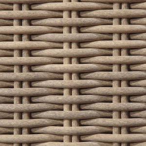 Meridian Furniture Seacrest Wicker Outdoor Swivel Patio Chair with Rust Resistant Frame and Water Cushion Beige 55001Beige-Swivel