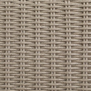 Meridian Furniture Seacrest 4 Piece Modular Outdoor Sectional Wicker and Olefin Resort Patio Sofa Set 55002Cream-S4