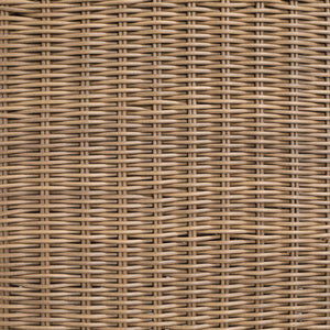 Meridian Furniture Seacrest Outdoor Bar Height Wicker Patio Table with Tempered Glass Top for Deck or Backyard Natural 55003-BT60