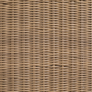 Meridian Furniture Seacrest Outdoor Wicker Dining Chair with Uv Resistant Olefin Cushion for Patio Poolside Use Natural 55003Beige-DC