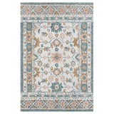 Homeroots 5' X 8' Blue And Ivory Wool Floral Hand Tufted Area Rug Blue,Pink Wool 550040