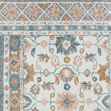 Homeroots 9' X 12' Blue And Ivory Wool Floral Hand Tufted Area Rug Blue,Pink Wool 550042