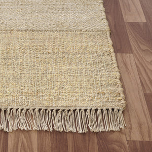 Homeroots 8' Runner Natural And Ivory Abstract Hand Woven Area Rug  Jute 550052
