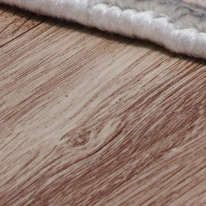 Homeroots 9' X 12' Gray And Pink Abstract Hand Loomed Area Rug  Wool Blend 550058