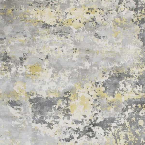 Homeroots 6' X 9' Gray And Yellow Abstract Hand Loomed Area Rug  Wool Blend 550060