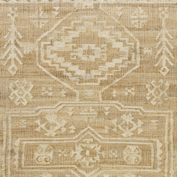 Homeroots 5' X 8' Brown Medallion Hand Woven Area Rug  Jute 550080