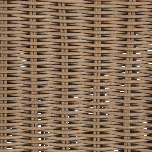 Meridian Furniture Sandbay Outdoor Wicker Lounge Chair with Uv Resistant Olefin Cushion for Patio Resort Seating Beige 55008Beige