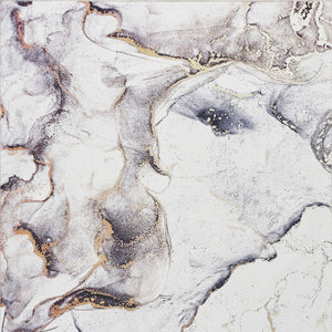 Homeroots 5' X 7' Black And Gold Abstract Power Loom Area Rug  Other Material 550102