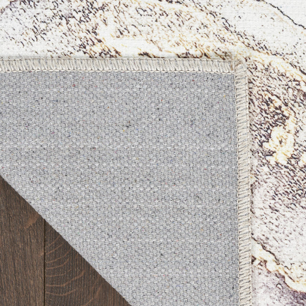 Homeroots 5' X 7' Black And Gold Abstract Power Loom Area Rug  Other Material 550102