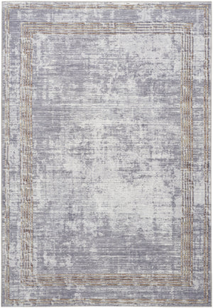 Homeroots 5' X 7' Beige Ivory And Gray Power Loom Area Rug  Other Material 550108