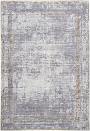 Homeroots 5' X 7' Beige Ivory And Gray Power Loom Area Rug  Other Material 550108