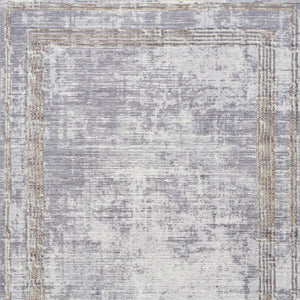 Homeroots 5' X 7' Beige Ivory And Gray Power Loom Area Rug  Other Material 550108