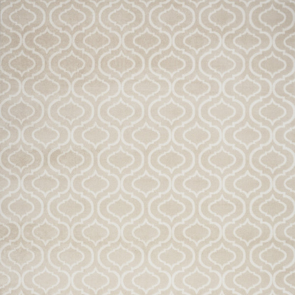Homeroots 5' X 7' Beige And Ivory Trellis Non Skid Area Rug  Polypropylene 550117