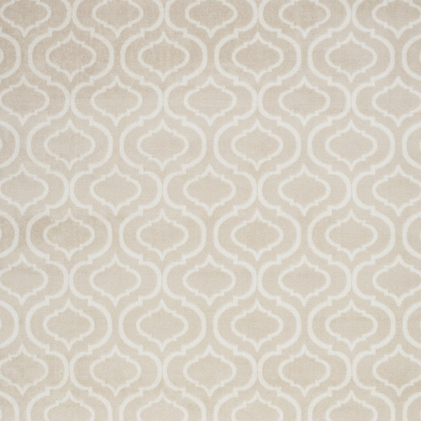 Homeroots 5' X 7' Beige And Ivory Trellis Non Skid Area Rug  Polypropylene 550117