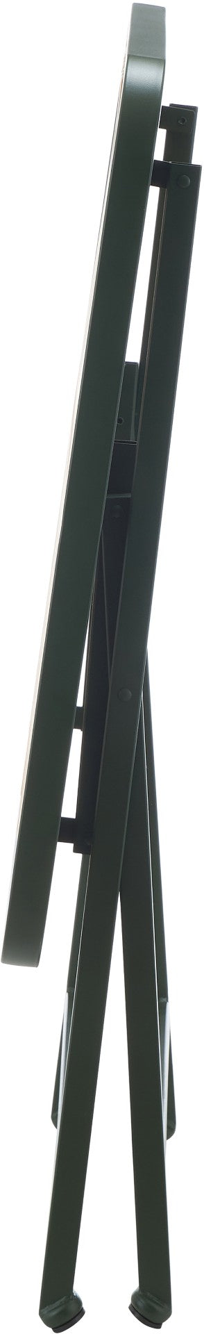 Meridian Furniture Marilla Foldable Outdoor Dining Table with Iron Frame and Slatted Polypropylene Weather Top Green / Natural 55012Green-T