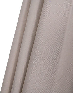 Meridian Furniture Fiji Outdoor Patio Umbrella with Teak Pole Weighted Base Uv Resistant Canopy 55014Beige-BB