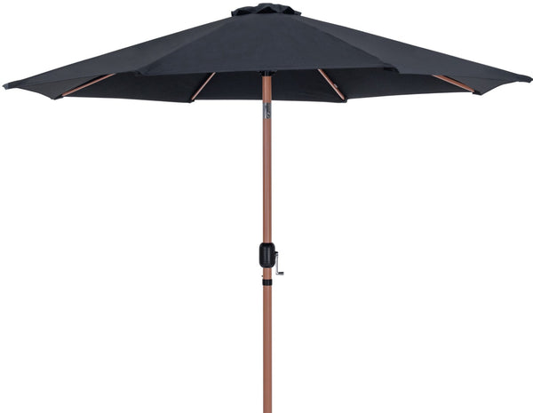 Meridian Furniture Fiji Cantilever Patio Umbrella with Weighted Caster Base and Weather Resistant Fabric 55014Black-AB