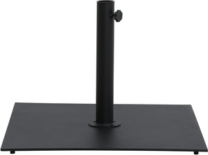 Meridian Furniture Fiji Cantilever Patio Umbrella with Weighted Caster Base and Weather Resistant Fabric 55014Black-AB