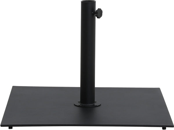 Meridian Furniture Fiji Cantilever Patio Umbrella with Weighted Caster Base and Weather Resistant Fabric 55014Black-AB