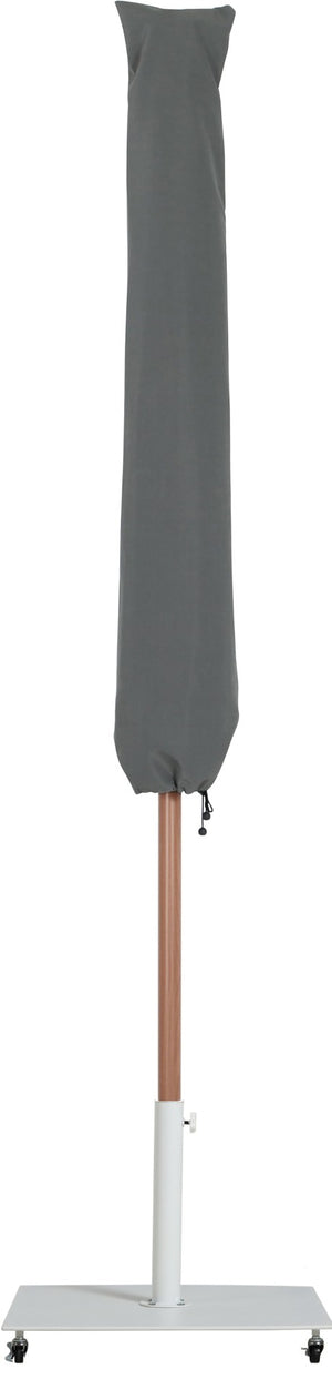 Meridian Furniture Fiji Freestanding Outdoor Umbrella with Uv Resistant Polyester Canopy and Wheeled Base 55014Navy-AW