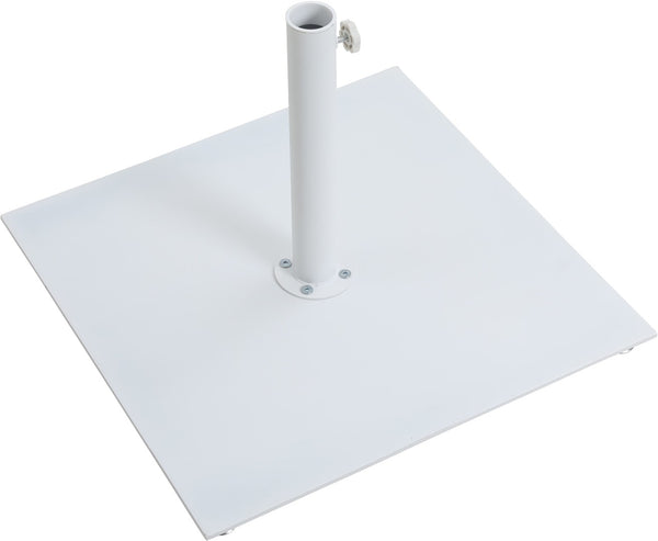 Meridian Furniture Fiji Freestanding Patio Umbrella with Rolling Base Fade Resistant Polyester Canopy 55014White-AW