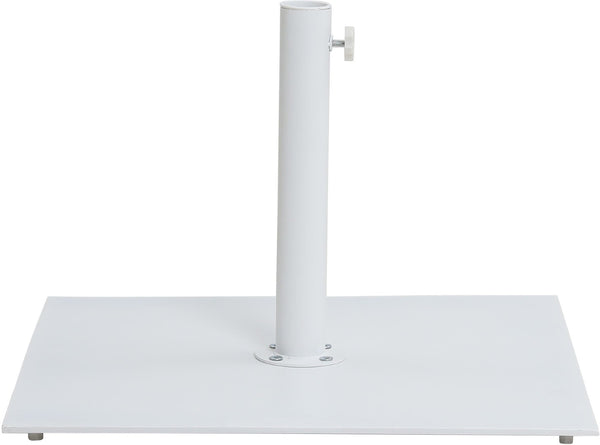 Meridian Furniture Fiji Freestanding Patio Umbrella with Rolling Base Fade Resistant Polyester Canopy 55014White-AW