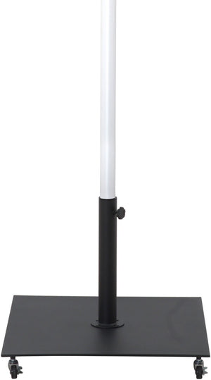Meridian Furniture Fiji Freestanding Patio Umbrella with Rolling Base Water Resistant Beige Canopy 55015Beige-AB