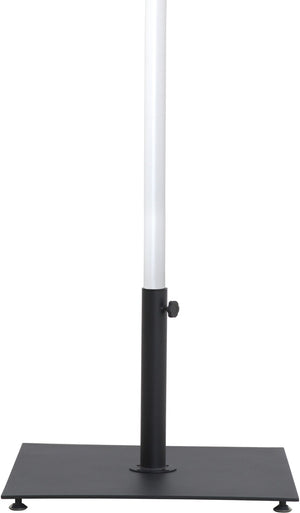 Meridian Furniture Fiji Freestanding Patio Umbrella with Rolling Base Water Resistant Beige Canopy 55015Beige-AB